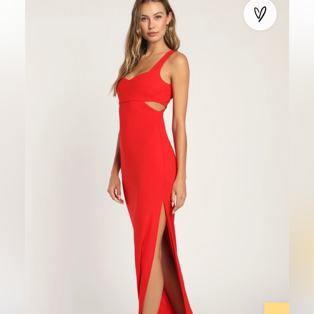 NWT lulus red cut out dress